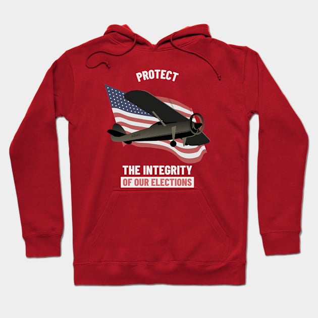 Protect The Election Integrity - United States Hoodie by Rachel Garcia Designs